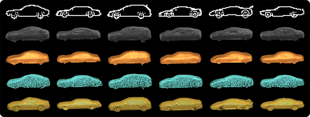 Single Sketch Image based 3D Car Shape Reconstruction with Deep Learning and Lazy Learning
