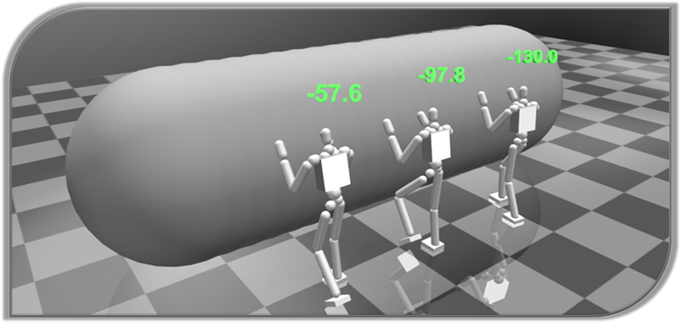 Physically-Based Character Control in Low Dimensional Space