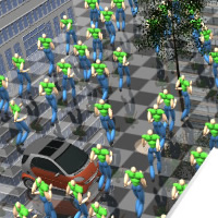 Environment-Aware Real-Time Crowd Control