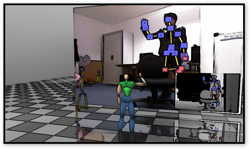 Real-Time Posture Reconstruction for Microsoft Kinect