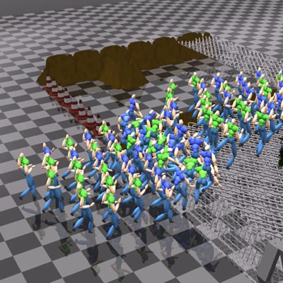 Interactive Formation Control in Complex Environments