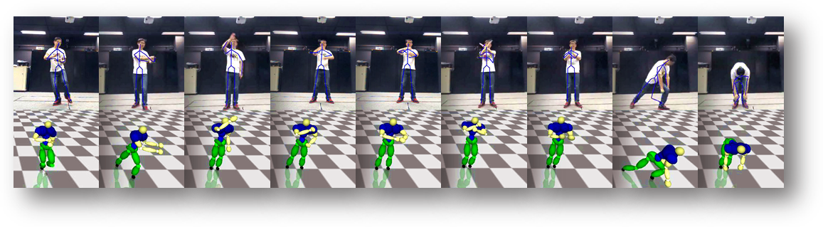 Posture Reconstruction Using Kinect with a Probabilistic Model
